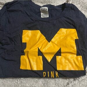 PINK Victoria's Secret UofM Tee shirt